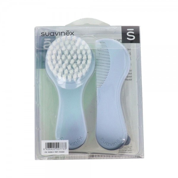 Set Suavinex Cepillo Y Peine Azul