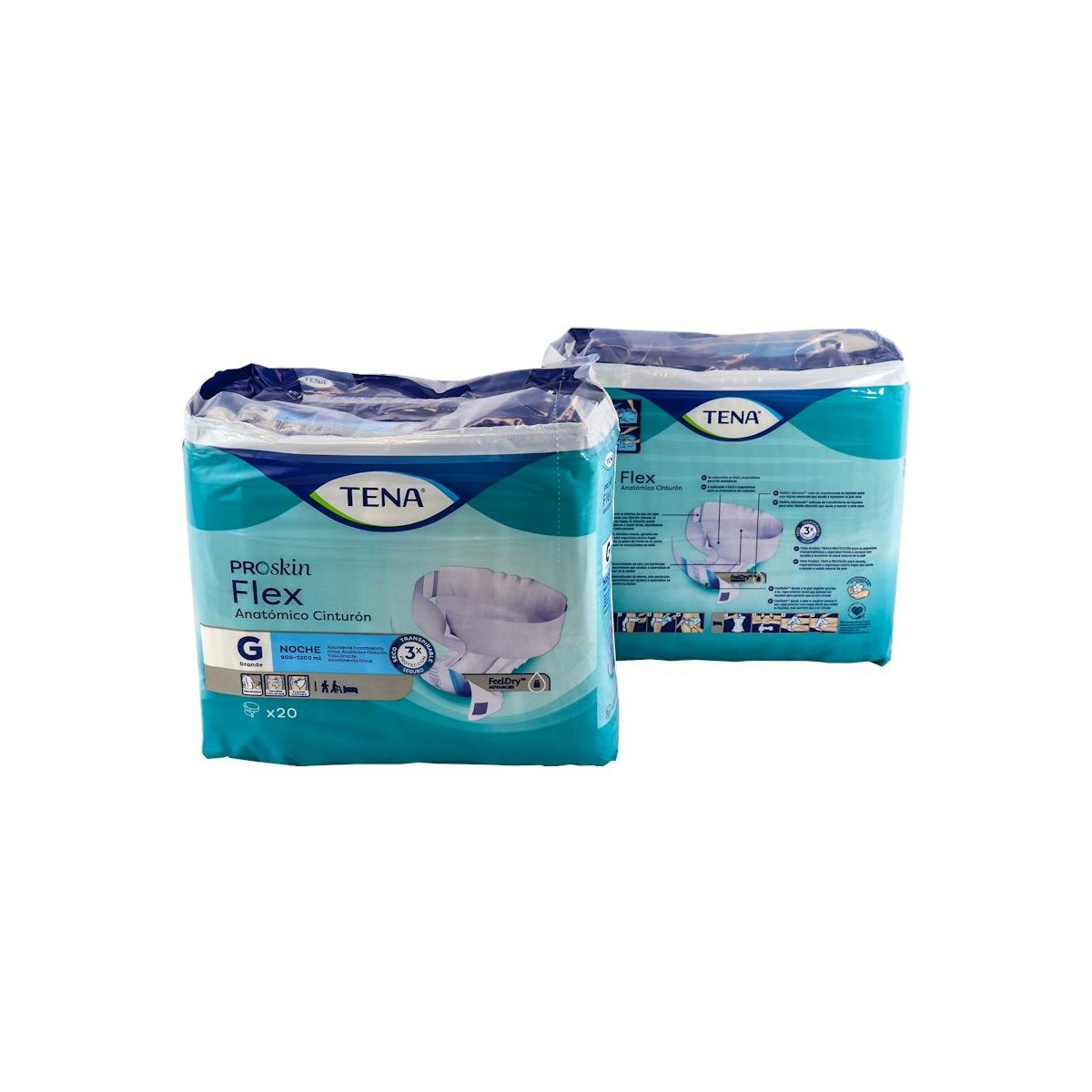 Pañal Inco Tena Flex El Noc Gde 80 C/Cinturon
