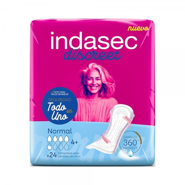 INDASEC DISCREET ABSO INC LEVE 150 ML NOR 24U 3,5 GOT