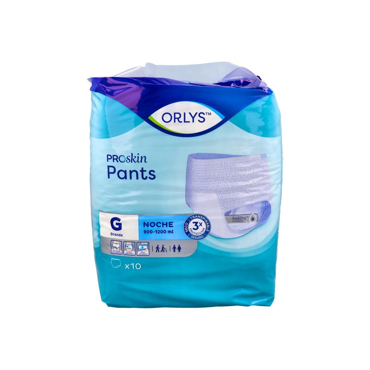 Pañal Orlys Pants Abs Noche T Gran 80U 10Ux8Bols