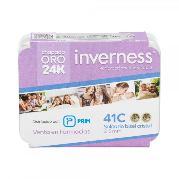 Pendiente Prim Inv 41C 24K-Solit Cris 3 Mm 2 U
