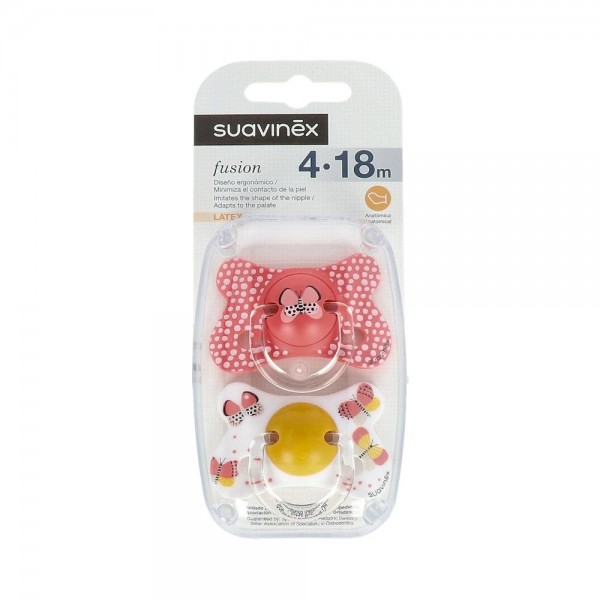 CHUPETE SUAVINEX FUSION TET ANAT LATEX 4-18M 2U