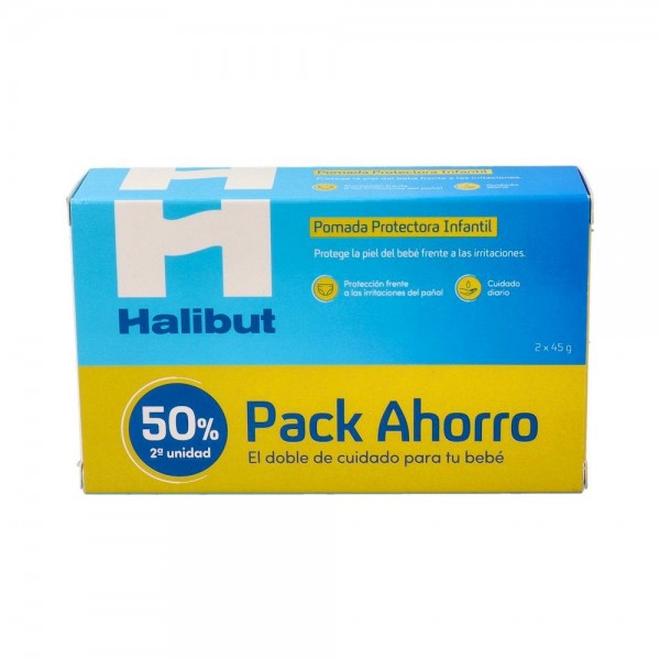 HALIBUT DERMO H DUPLO PDA PAÃ‘AL 2X45 G