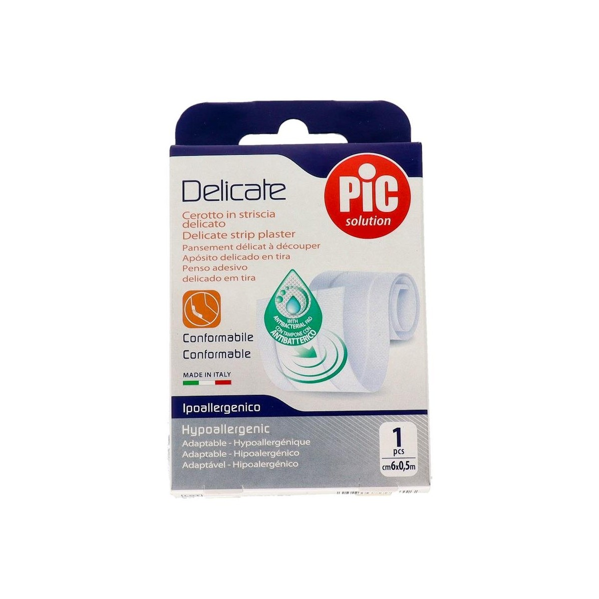DELICATE ANTIBACT TIRA BLANCA 6CMX0,5M
