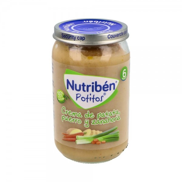 Nutriben Potito Crema Patatas Puerro Zanahoria 235 G +6 M