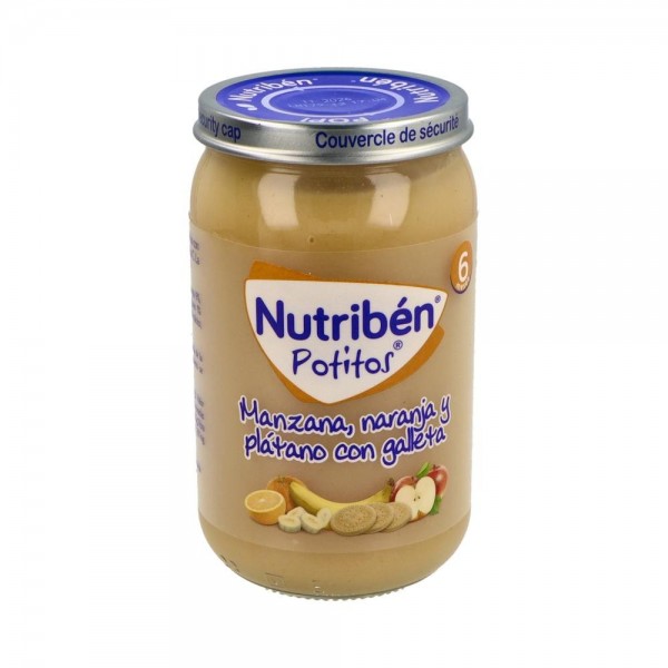 Nutriben Potito Manzana Naranja Platano Galleta 235 G +6 M