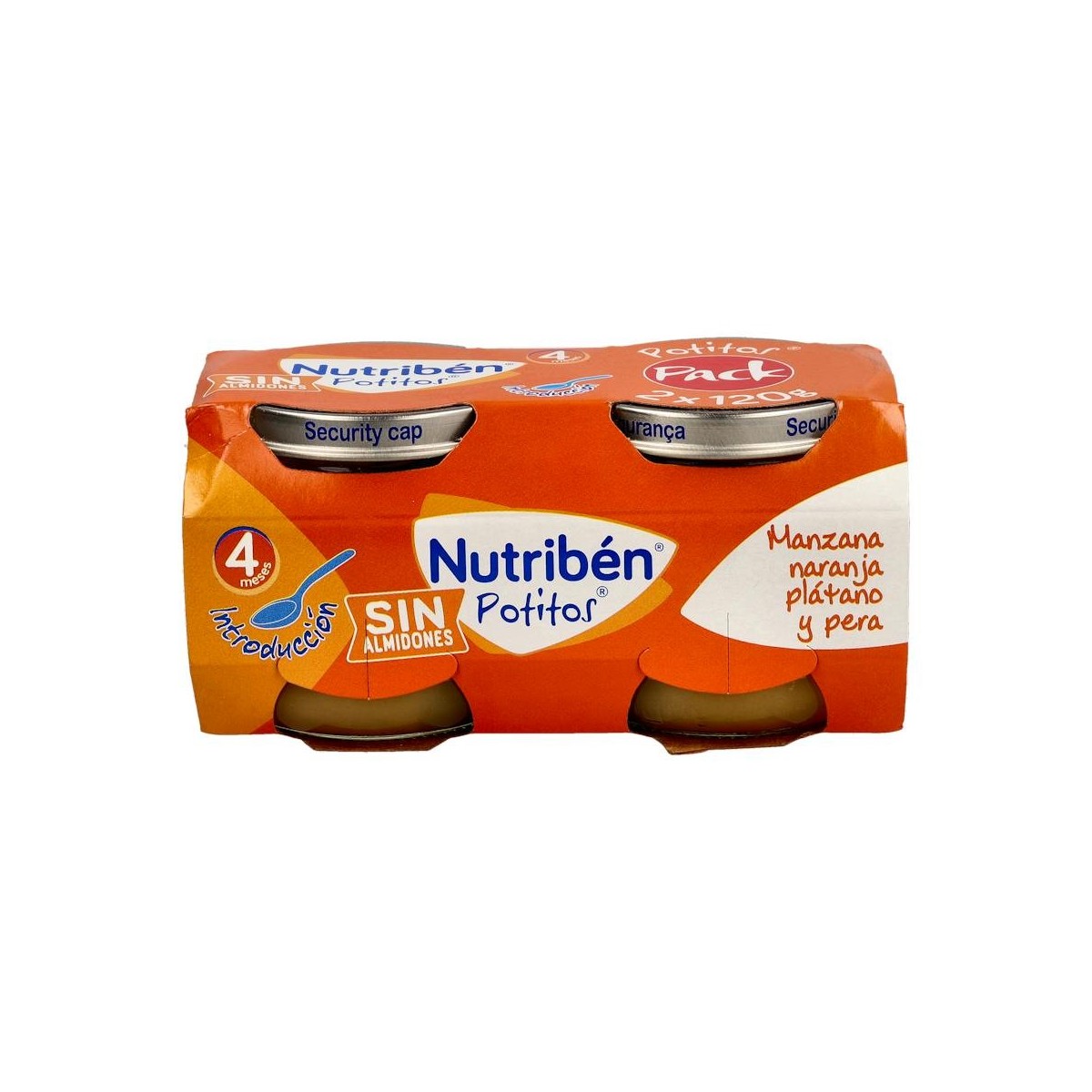 Nutriben Potito Introd. Multifrutas 2X120 G +4 M