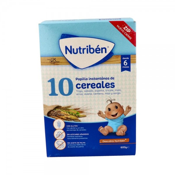 Nutriben Papilla 10 Cereales 600 G