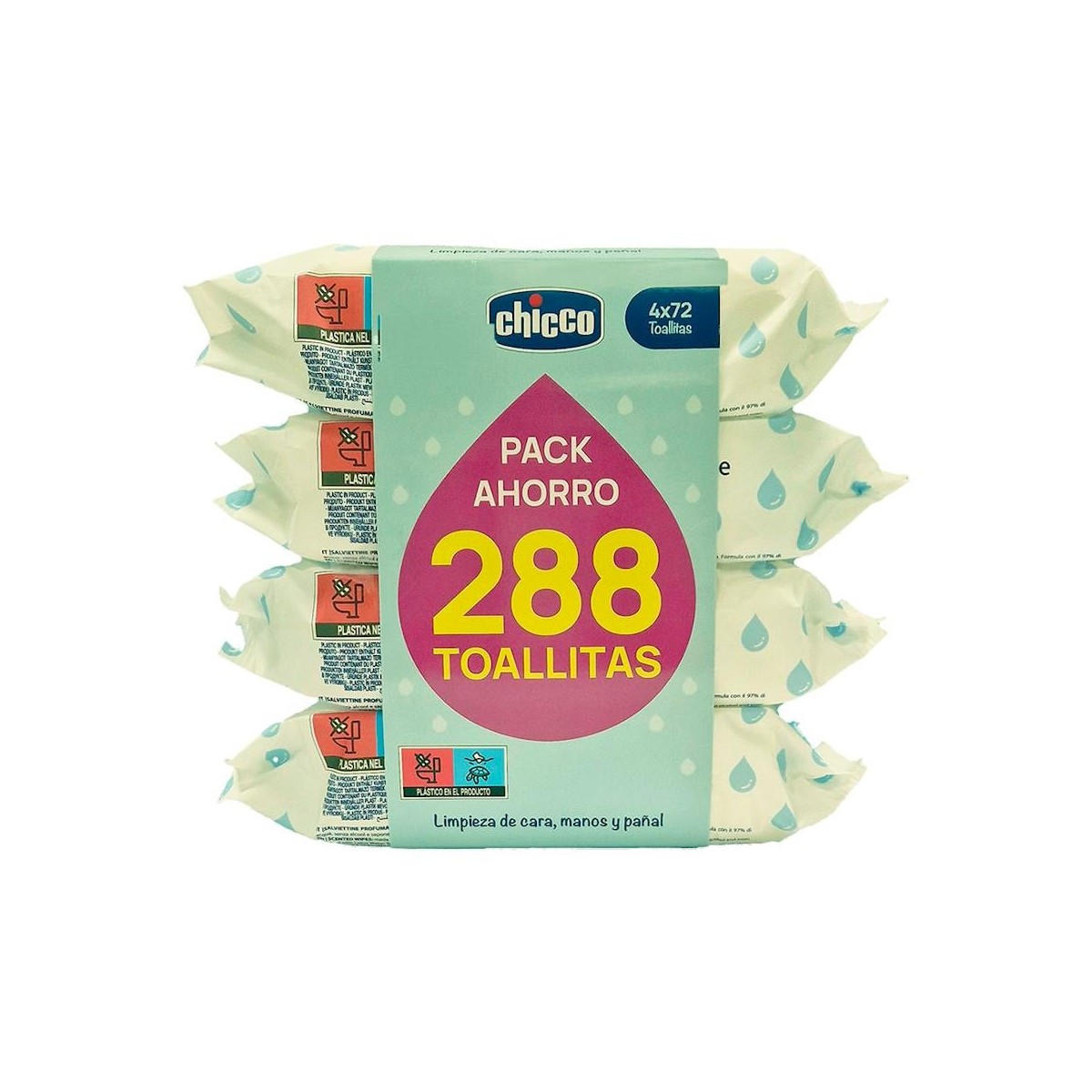 TRIPACK TOALLITAS CHICCO 3X72UDS
