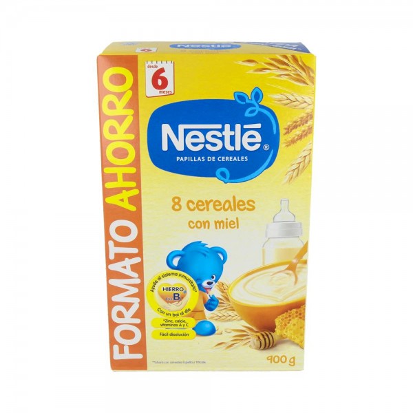 Nestle 8 Cereales Miel Bifidus 900 G