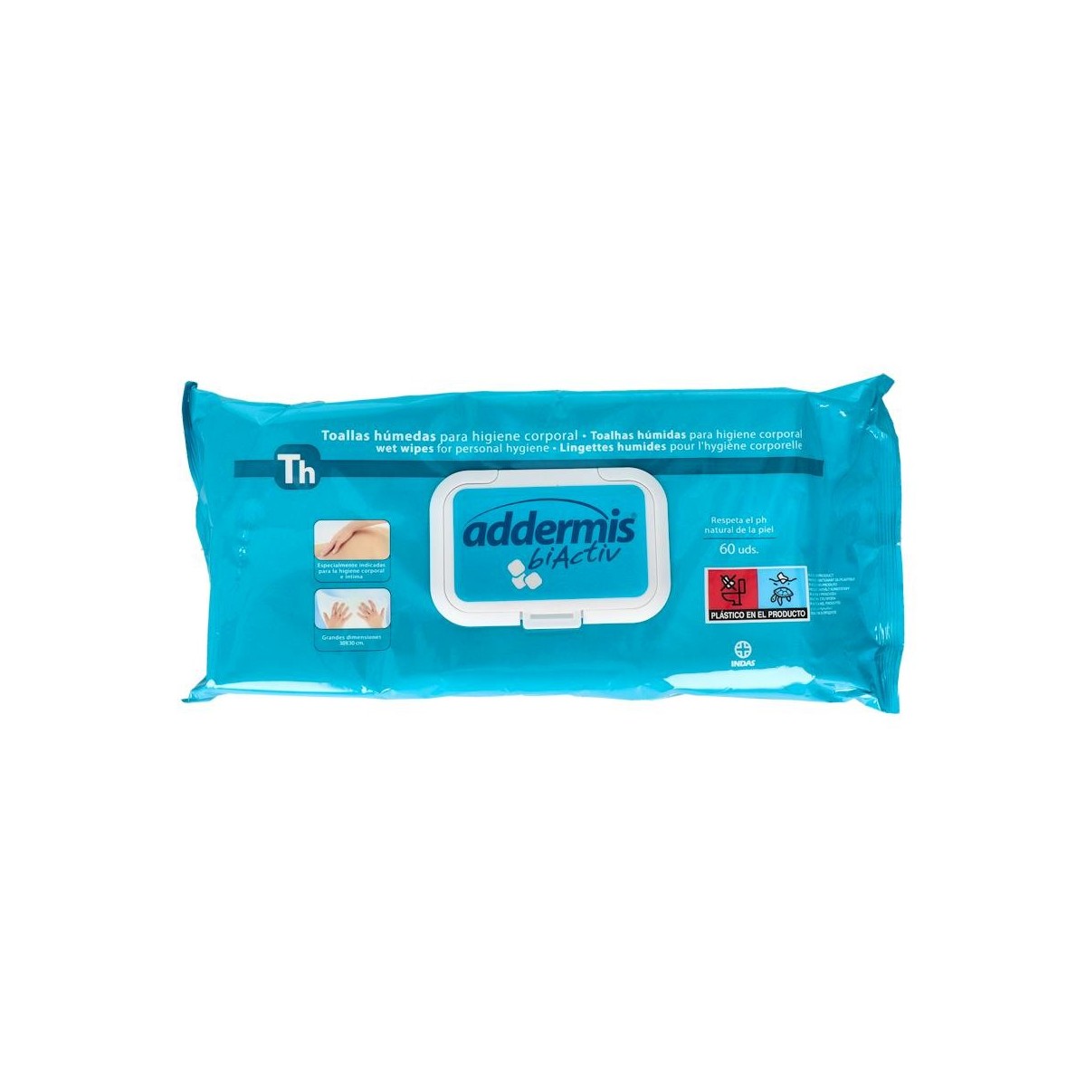 ADDERMIS TOALLITAS ADULT HUMEDAS 60U